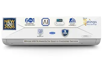 Carrier 1.5 Ton 3 Star Wi-Fi Smart AC