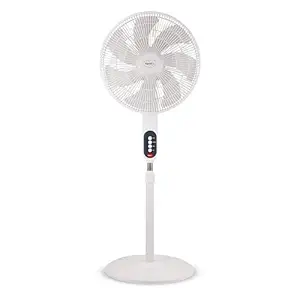 Pigeon Electric Fan Controller Fantastic Pedestal Fan For Home and Office | High Speed Airflow | 7 Blades | 3 Speed Modes | White