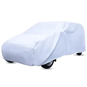 Amazon Brand - Solimo 7 Seater Car Cover, White for Innova and More