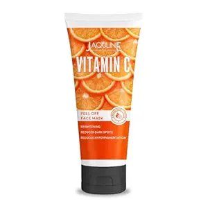 Jaquline USA Vitamin-C Peel Off Face Mask for Men & Women | Fights Pollution & Dirt