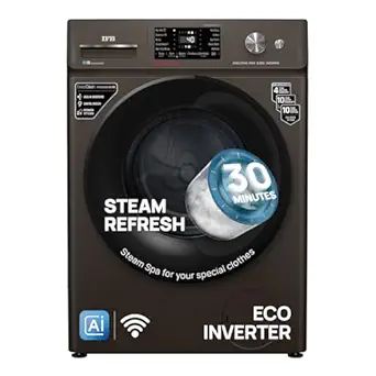 IFB 9 Kg 5 Star, DeepClean Technology, AI Powered, WiFi, Fully Automatic Front Load Washing Machine (EXECUTIVE MXN 9014K CMS, PowerSteam, 9 Swirl, Steam Refresh, Inbuilt Heater, Eco Inverter, Mocha)