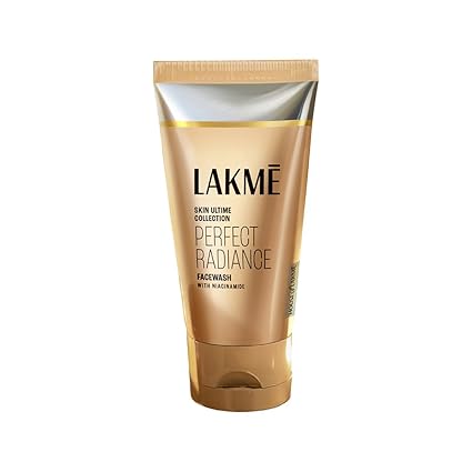 Lakme Perfect Radiance Brightening Facewash with 98% Pure Niacinamide Complex | For Glowing Skin with Glycerin | Known to Reduce Pigmentation | 50gm