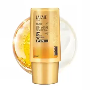 LAKME Sun Expert, Dry Matte Fluid Sunscreen, 30ml, for Oily and Combination Skin, with 1% Niacinamide & Ceramide, SPF 50 PA++++, Quick Absorbing, no White Cast