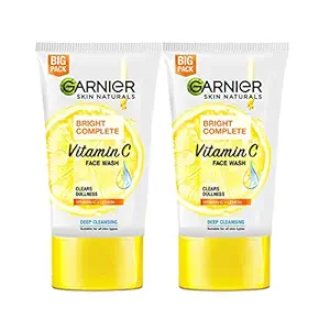 Garnier Skin Naturals Bright Complete Vitamin C Facewash, For Brighter and Glowing Skin