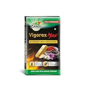 Zandu Vigorex MAX, 20 Capsules, For Intensity And Energy
