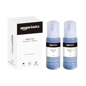 Amazon Basics 003 Refill Ink Bottle (Dual Pack) for Epson L Printers