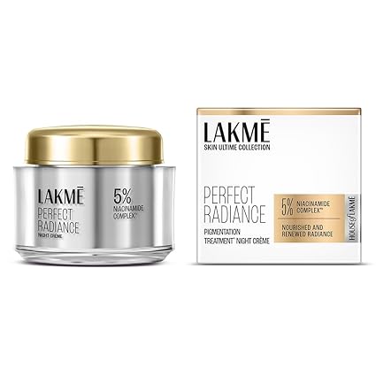 Lakme Absolute Perfect Radiance Brightening Night Cream 50 g|| Daily Repair Face Moisturizer for Illuminated Glowing Skin