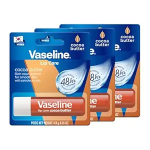 Vaseline Lip Care Aloe Vera Lip Balm Stick 4.8g (Pack of 3)