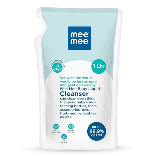 Mee Mee Baby Liquid Cleanser 1 L | Anti-Bacterial Kills 99.9% Germs