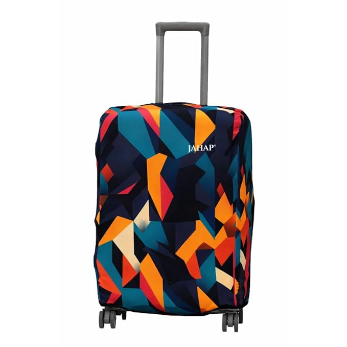 JAHAP Abstract Printed Luggage Cover for Suitcase | Medium Luggage Cover