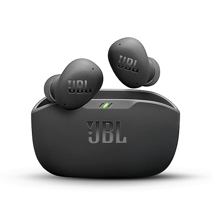 JBL Wave Buds 2 Ear Buds Wireless BluetoothV5.3, Active Noise Cancellation EarBuds,Multi Connect, App for Customized Extra Bass Eq, Relax Mode,Speed Charge, 40H Playback, Fast Pair, 4 Mics,IP54(Black)