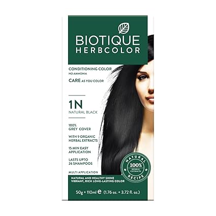 Biotique Herbcolor Conditioning Hair Colour l Ammonia Free l 9 Organic Herbal Extracts