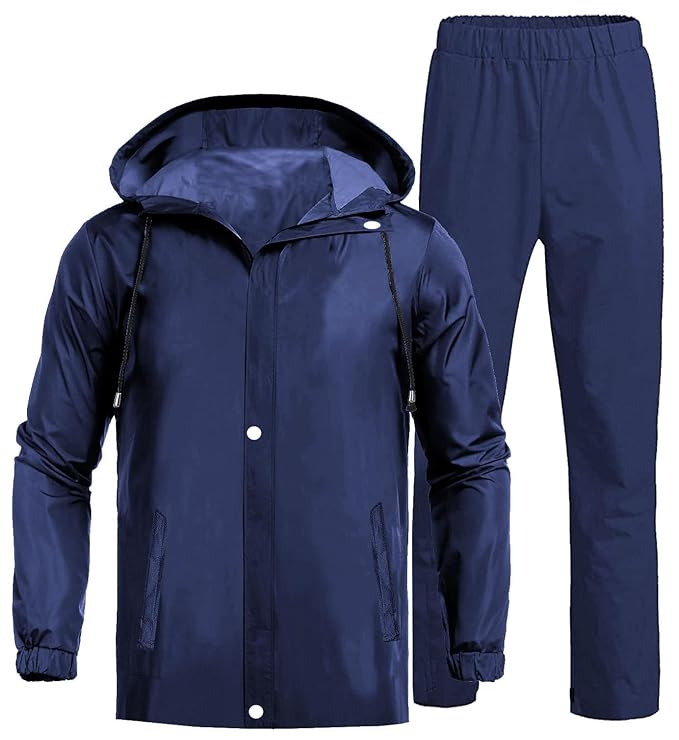 Mens Fashiera Waterproof Reversible Raincoat for Men