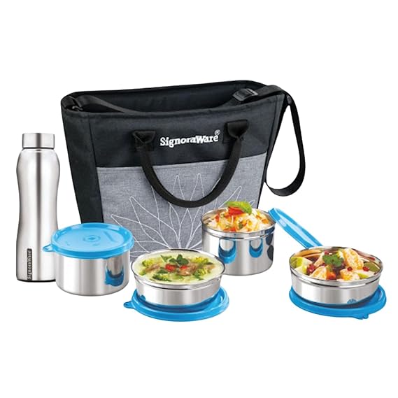 SignoraWare Office Stainless Steel Lunch Box Set | Airtight & Leakproof