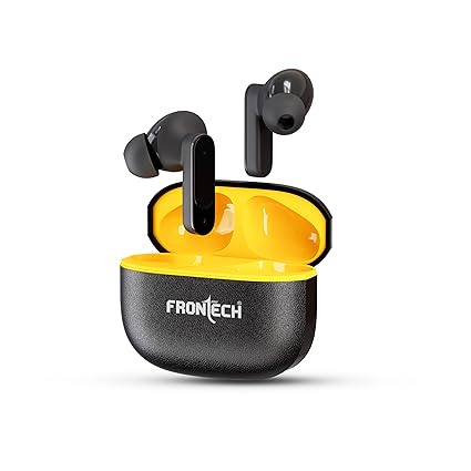 FRONTECH SONIQ TWS Earphones| Powerful Bass | 15Hrs Playback | 300 Hrs Standby |40ms Latency| Bluetooth 5.0 (EF-0092)