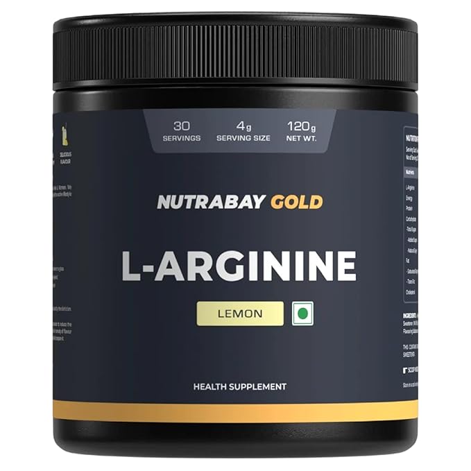 Nutrabay Gold L-Arginine Supplement Powder for Muscle Building & Endurance