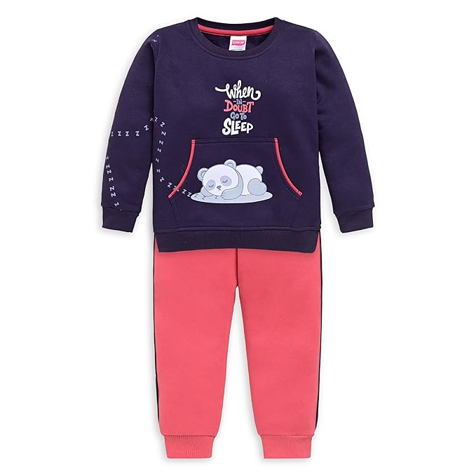 LuvLap Baby Boys Full Sleeve Sweatshirt & Pyjama Set Pack of 1