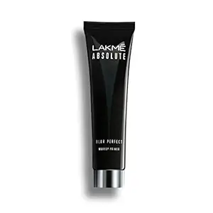 Lakme Absolute Blur Perfect Matte Face Primer, Makeup Primer for Poreless, Smooth & Long Lasting Makeup - Waterproof Brightening Makeup Base, 30 ml