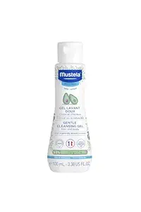 Mustela Baby Body Wash and Shampoo with Avocado 100ml Head to Toe Wash for Bath | Baby Shampoo | Gentle Cleansing Gel with Vitamin B5