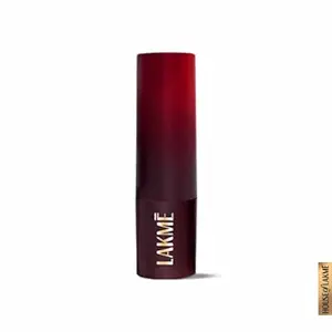 LAKM Forever Matte Lipstick, Waterproof, Non Drying, Creamy Matte Bullet Lipstick Made With French Rose Oil Extracts, Red Aurora, 4.5g
