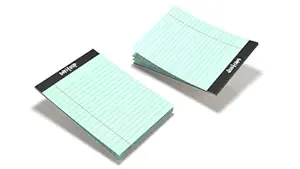 NEELGAGAN Writeup Pad for Office, Writing Office Pads Premium 70 GSM Paper A4 Note Pad Ruled 100 Pages In Green Color (Pack Of 4)