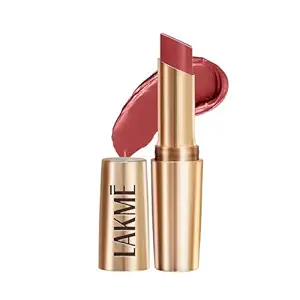LAKM LAKM Lakme Powerplay Priming Matte Lipstick, Smooth Finish, Lightweight Smudgeproof, Lasts 16hrs, Hydrates Lips,, Roseatte Red, 3.6g | Red