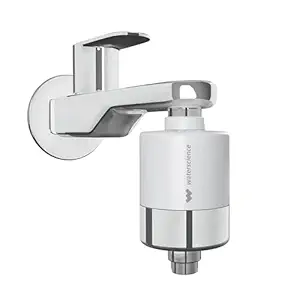 WaterScience CLEO Hard Water Softener for Tap and Shower | Shower Filter for Bathroom | Filter for Tap | for Borewell/Tanker Water - CLEO-SFU-423