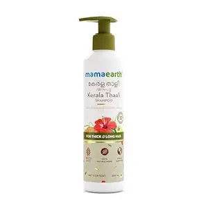Mamaearth Kerala Thaali Shampoo with Hibiscus, Shikakai, Amla, Flax Seeds for Thick & Long Hair - 250 ml| Ready To Use Thali | Gently Cleanses | Adds Shine | 12 Potent Herbs | 100% Natural Herbs