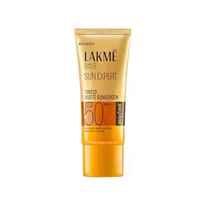 Lakme Sun Expert Tinted Sunscreen SPF 50 PA +++ | Broad spectrum UVA/B protection | Blue light protection | No White Cast | for all dry, oily, normal skin| Matte Finish | 100 g