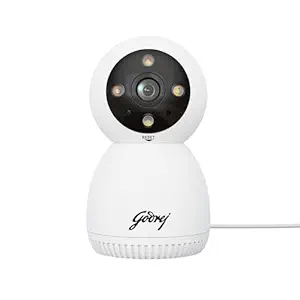 Godrej Security Solutions EVE Pro 3 Indoor Wi-Fi Camera | 3MP Night Vision | Human Detection & Motion Tracking | 2-Way Talk | Up to 256GB SD Card Support | Home Camera & 360 View