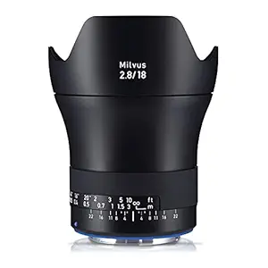 ZEISS Milvus ZE 2.8/18 Super Wide-Angle Camera Lens for Canon EF-Mount SLR/DSLR Cameras