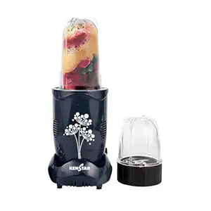 Kenstar Nutrino Mixer Grinder Blender | 2 Jar 350W | High Power Motor Juicer | Blender and Mixer | Durable ABS Body | Blue & Black