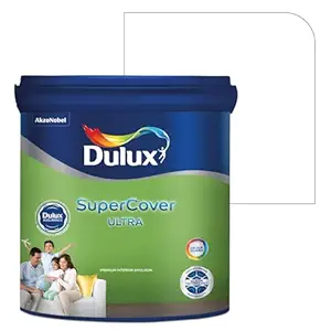 Dulux SuperCover Ultra - Premium Interior Emulsion Paint For Walls and Ceilings | Smooth Matte Finish | Durable, Long-Lasting Paint with Extra Coverage (20L, Br.White)