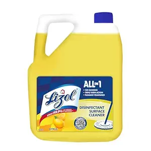 Lizol Disinfectant Surface Cleaner, Citrus - 5 L