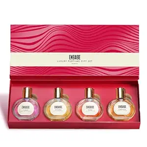 Engage Gift Assorted Luxury Perfume Set for Women 100ml (25ml x 4) | 4 Unique EDP Fragrances | Long Lasting |Gift for Mom |Gift for Mother's Day |Birthday Anniversary| No Paraben |Dermat-Tested