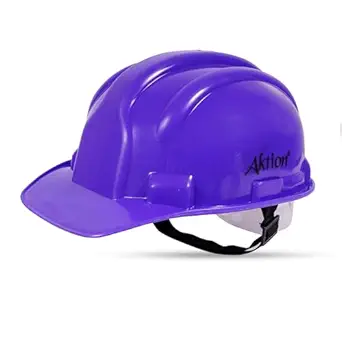 Aktion AK H01_WHT Safety Helmets Nape Type, Color: Violet, Pack of 10, IS 2925:1984