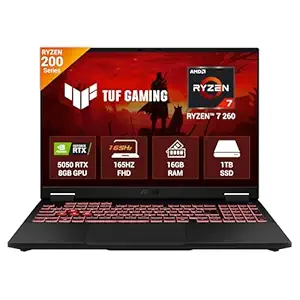 ASUS TUF A16 (2026), AMD Ryzen 7 260, RTX 5050-8GB, 16GB RAM, 1TB SSD, FHD+, 16
