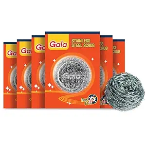Gala Steel Scrubber Combo Set (Pack of 6)