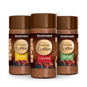Toffee Coffee Roasters Instant Coffee 50 gm Each - Pack of 3