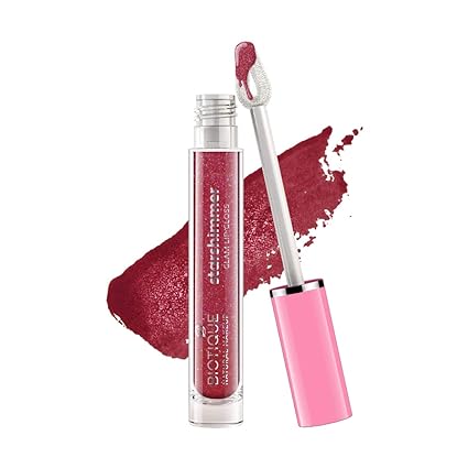 Biotique Natural Makeup Starshimmer Glam Lipgloss, Daring Desire, 3ml