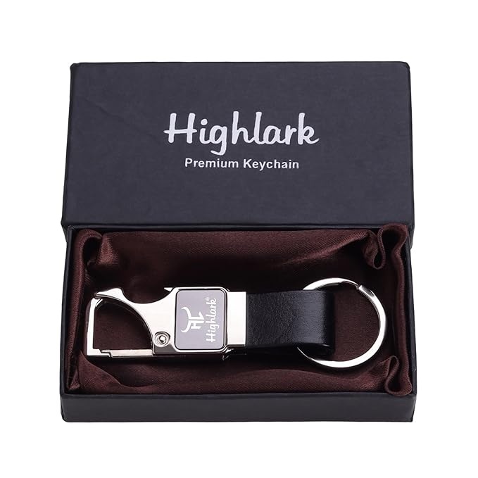 Luxury Metal & Leather Keychain for Men | Premium Car Key Holder | Stylish & Durable Designer Key Ring