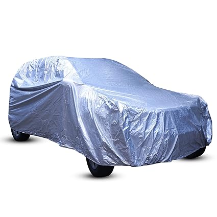 Amazon Brand - Solimo SUV Car Cover, Silver (SUV 300, BRV, WRV, Creta, Breeza, Jeep Canvas, Ecosport, etc.)