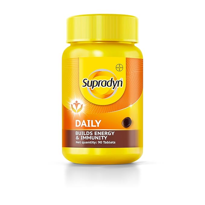 Supradyn Daily, India's No.1 Multivitamin Tablets for Women | With Vitamin A, B Complex, C, D, E, Zinc and Magnesium for Energy, Immunity and Overall Health | 90 tablets
