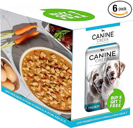 Canine Creek Adult Gravy 120g (5+1 Pieces) 720g | Chicken Flavour | Promotes Optimum Growth | Healthy Skin & Coat | Better Digestibility & Health