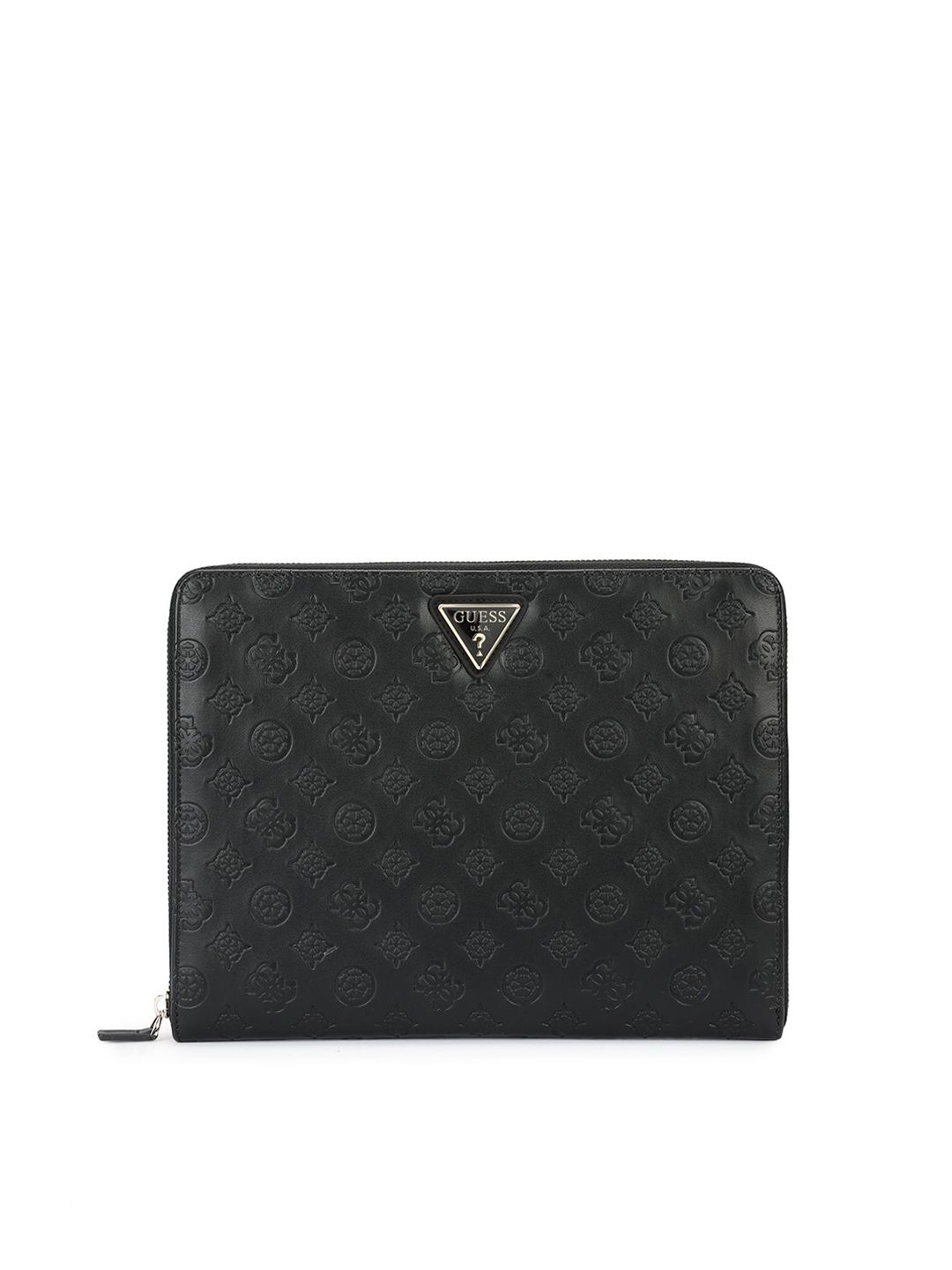 Women Textured PU Zip Around Wallet