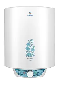 Standard By Havells Vertex Neo 4 Star 15L Storage Water Heater(Geyser)|Faster Heating|Safe to Use|Saves Electricity|Hydro Guard Coated Anti Rust Tank|Temp. Setting Knob|5 Yr. Tank Warranty| White