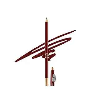 Colors Queen Eye Liner & Lip Liner Pencil Enriched with Vitamin A & E | Bold & Matte Lip Liner, Highly Pigmented Lip Liner Pencil with Sharpener (23 - Cherry Red)