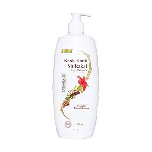 Patanjali Kesh Kanti Shikakai Hair Cleanser 650 Ml, Natural Conditioning Shampoo For Dry & Damaged Hair, Scalp Cleansers for Men and Women, All Hair Types