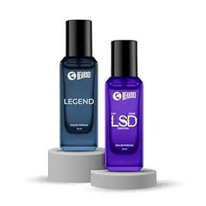 Beardo Twin Legends- LSD & Legend Perfume for Men (20ml x 2) | Long Lasting Fragrance | Long Lasting Perfume for Men | Gift for Men | Gift for Friend