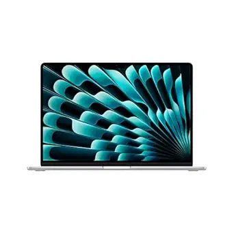 Apple 2026 MacBook Air 15″ Laptop with M5 chip: AI and Apple Intelligence, 38.91 cm (15.3″) Liquid Retina Display, 16GB Unified Memory, 512GB SSD Storage, 12MP Center Stage Camera, Touch ID; Silver